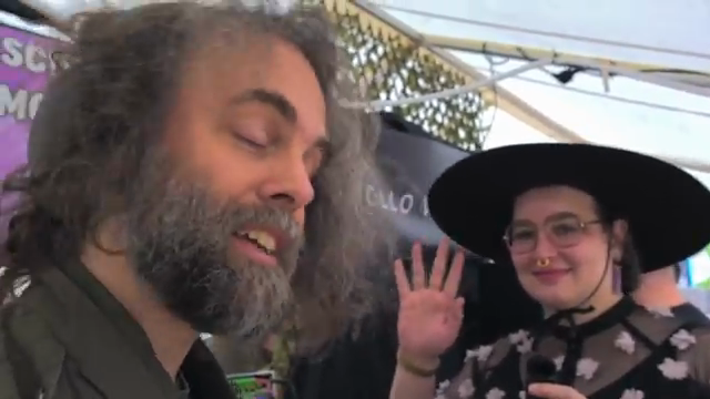 Sounds like a radioactive Geiger counter.