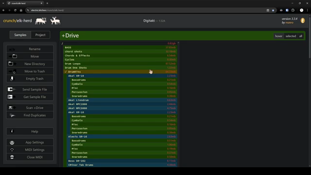 Sie können Samples verwalten, Sie können Projektmanagement mit Neuanordnung von Mustern durchführen.