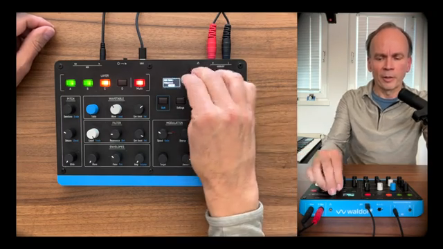 Es gibt einen weiteren Modus namens MIDI-Split, weil manche Leute verschiedene Klangfarben von verschiedenen MIDI-Kanälen spielen wollen…