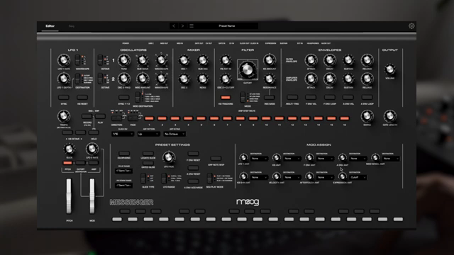 Ich sehe jede einzelne Modulationsquelle, die ich in einem Patch zur Verfügung habe, kann eine Quelle auswählen, ein Dropdown-Menü öffnen…