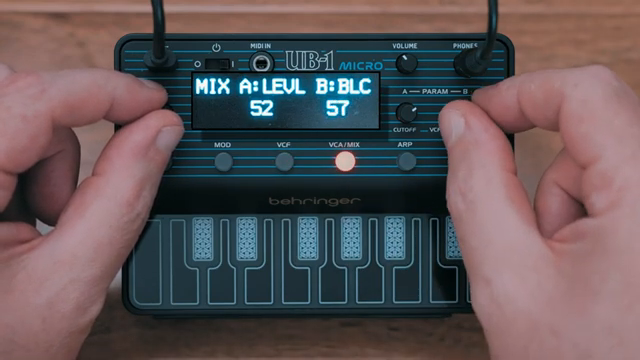 Ein dreimodiger Arpeggiator mit Hold, Notenunterteilung, Gate, Swing sowie internen oder externen Sync-Optionen.