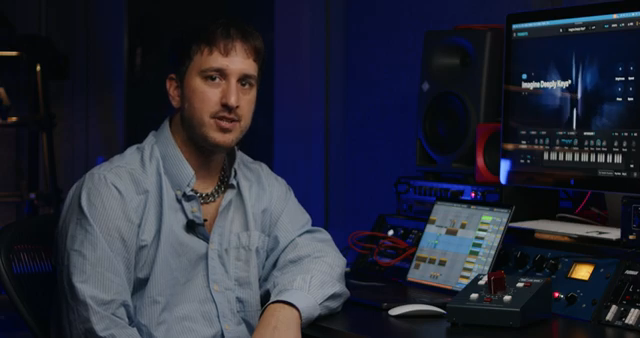 The patch introduces a mechanical resonant motion that guides the transition toward the first drum drop.