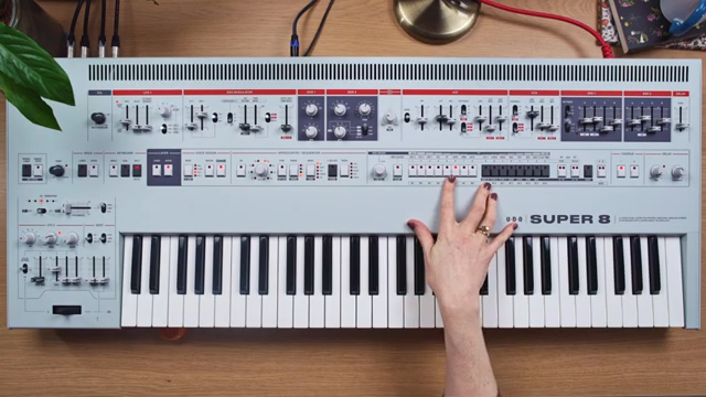 I've set it to open the filter a little bit because I think the verse is more closed and it opens up more for the chorus.