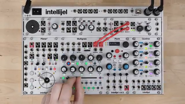 MultiGrain is a stereo morphing granular sampler module.