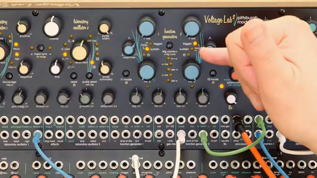 We've got a trigger mode, a sustain mode, and a loop mode.