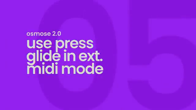 Harken Audios beliebtes, druckempfindliches Portamento, das sogenannte Press Glide, ist jetzt auch im externen MIDI-Modus verfügbar.