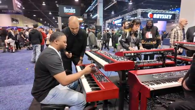 For the first time, we're using the colored characters on the OLED screens.