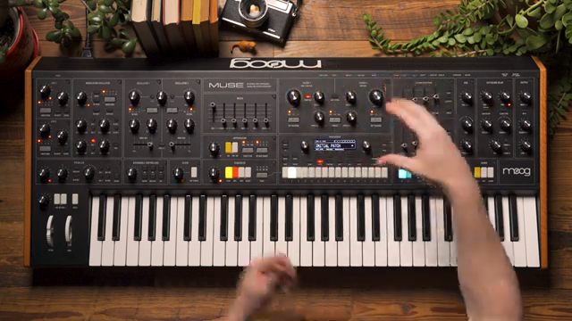 Wir haben eine Link-Filters-Taste, mit der wir die Cutoff-Sweeps beider Filter koppeln können.