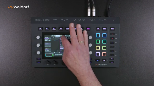 Einer der fünf verfügbaren Syntheseformen kann jedem Oszillator zugewiesen werden.