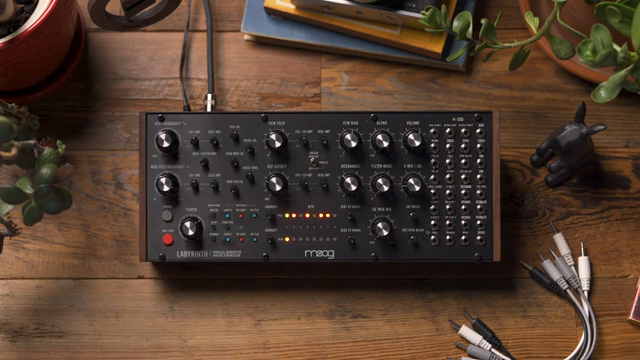 Jedes Mal, wenn du einen Bit im Labyrinth-Sequencer aktivierst, wird eine Zufallsspannung zwischen minus fünf und plus fünf Volt erzeugt…