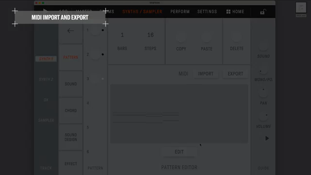 So können Sie MIDI-Daten, die in einer DAW erstellt wurden, importieren und den Produktionsumfang erweitern.