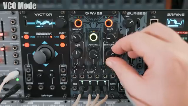 Then at low frequencies, it gets even more interesting as it generates polyrhythmic LFOs.