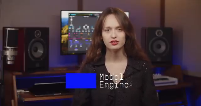 It is based on physical modeling synthesis which simulates physical objects with an emphasis on natural behaviors and organic response.