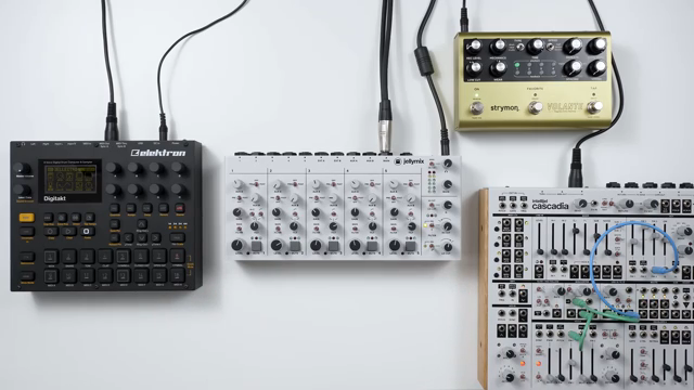 Jelly Mix ist unser brandneuer kompakter Stereo-Performance-Mixer, der all deine Drum Machines, Synthesizer, Effekte und auch Modular…