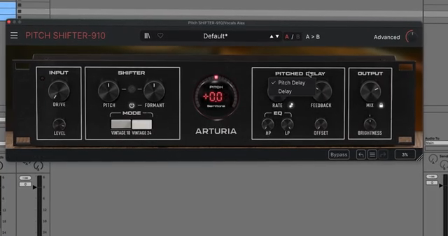 Im Pitch-Delay-Modus durchläuft jede Wiederholung erneut den Shifter, bevor sie verzögert wird, was aufsteigende, abfallende oder…