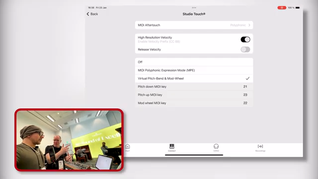 Man kann die hochauflösende Velocity aktivieren, die praktisch 127 mal 127 Stufen hat.
