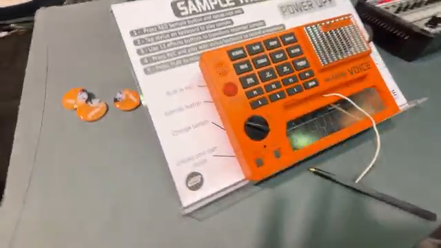 So it's quick and easy to use. So you can just record your voice into the mic on the front or you can record from the auxiliary in on the…