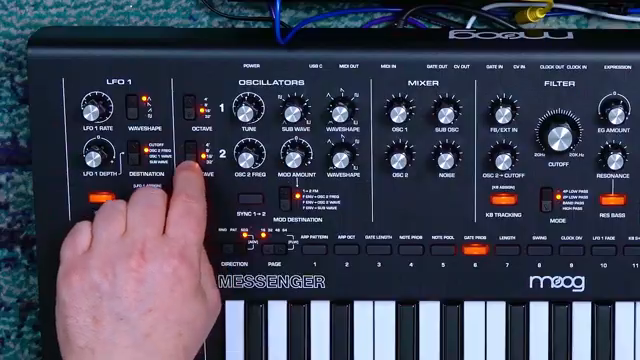 The idea here is to extend the sonic capabilities of the Messenger, which contains no effects at all, with the modern and alien timbers…