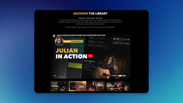 Du kaufst nicht einfach eine feste Library, sondern bekommst laufend neue Performances und Styles.