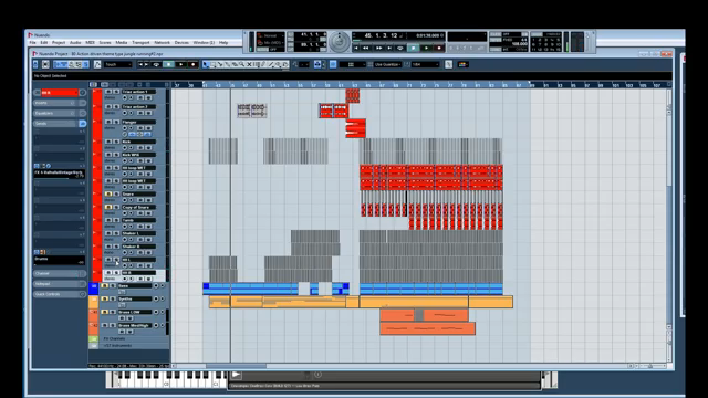 Die Hi-Hats spielen ein Pattern, das wie eine marschierende Snare klingt und so diesen militärischen Vibe erzeugt.