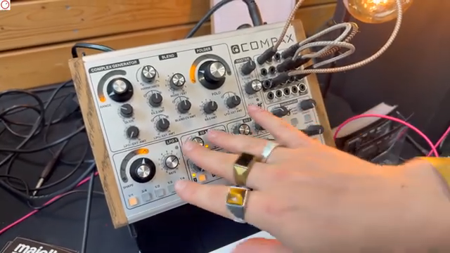 we have a mixer between the VCO and a noise source, or if you patch in another signal, the main VCO and any external signal to route…