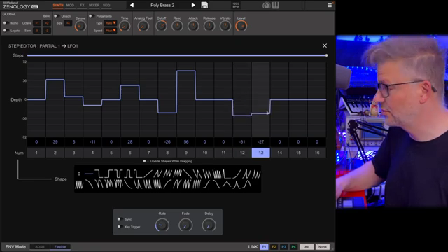 So you can have a very complex sequence happening directly into the patch, which is pretty awesome.
