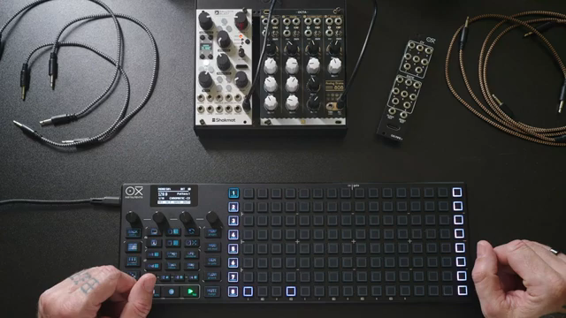 OXI1M2 allows you to control 8 fully configurable CV and gate outputs.