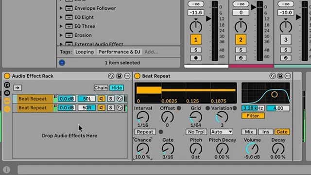 Man bekommt diese wirklich interessanten Stereo-Glitches, die immer mal wieder auftauchen.