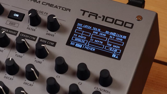 RolandChannel – The first new effect is reverse pan delay. Now this is a unique effect that applies a reverse delay